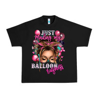 Black just minding my balloon business messy bun Urban Heavy Tee - texasbilliewilder