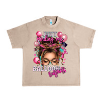 French Oak just minding my balloon business messy bun Urban Heavy Tee - texasbilliewilder