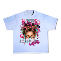 Grape Ice just minding my balloon business messy bun Urban Heavy Tee - texasbilliewilder