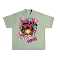 Oil Green just minding my balloon business messy bun Urban Heavy Tee - texasbilliewilder