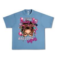 Pebble Blue just minding my balloon business messy bun Urban Heavy Tee - texasbilliewilder