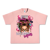 Salmon just minding my balloon business messy bun Urban Heavy Tee - texasbilliewilder