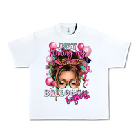 White just minding my balloon business messy bun Urban Heavy Tee - texasbilliewilder