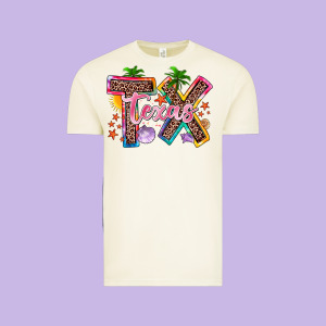 Texas Summer Vintage Tee Designed By Zillion Design Studio