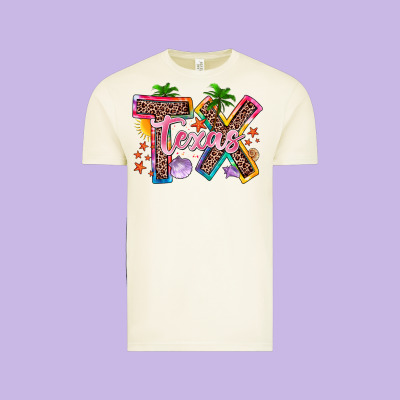 Texas Summer Vintage Tee Designed By Zillion Design Studio