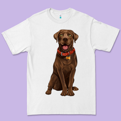 Chocolate Lab Labrador Retriever Premium Tee Designed By Artiststas