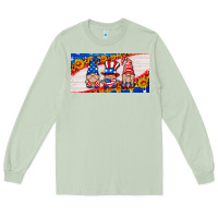 Matcha usa gnome license plate Long Sleeve Tee - HRA Design Shop