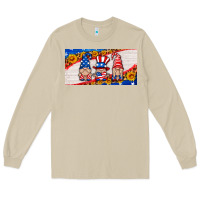 Mushroom usa gnome license plate Long Sleeve Tee - HRA Design Shop