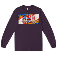 Plum usa gnome license plate Long Sleeve Tee - HRA Design Shop