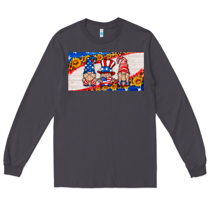 Usa Gnome License Plate Long Sleeve Tee by HRA Design Shop | Teevron