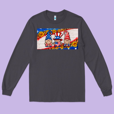 Usa Gnome License Plate Long Sleeve Tee Designed By Hra Design Shop