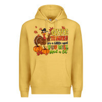 Antique Gold give thanks for a little and you will find a lot Premium Hoodie - MaliasSmallBusiness