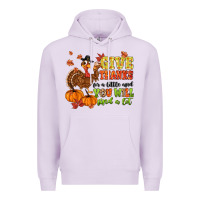 Lilac give thanks for a little and you will find a lot Premium Hoodie - MaliasSmallBusiness