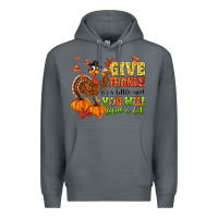 Rock give thanks for a little and you will find a lot Premium Hoodie - MaliasSmallBusiness
