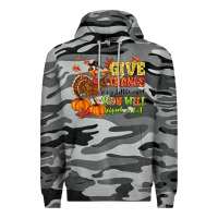 Slate Camo give thanks for a little and you will find a lot Premium Hoodie - MaliasSmallBusiness