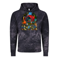 Cloud Black camping Vintage Hoodie - texasbilliewilder