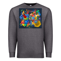 Charcoal Heather autism awareness Premium Sweatshirt - MaliasSmallBusiness