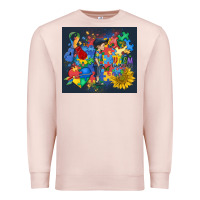 Pale Pink autism awareness Premium Sweatshirt - MaliasSmallBusiness
