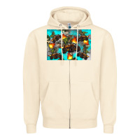 Sandshell Dinosaur monster truck Zipper Hoodie - Artiststas