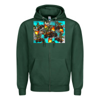 Dinosaur Monster Truck Zipper Hoodie | Teevron