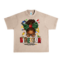 French Oak director life afro messy bun Urban Heavy Tee - texasbilliewilder