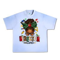 Grape Ice director life afro messy bun Urban Heavy Tee - texasbilliewilder