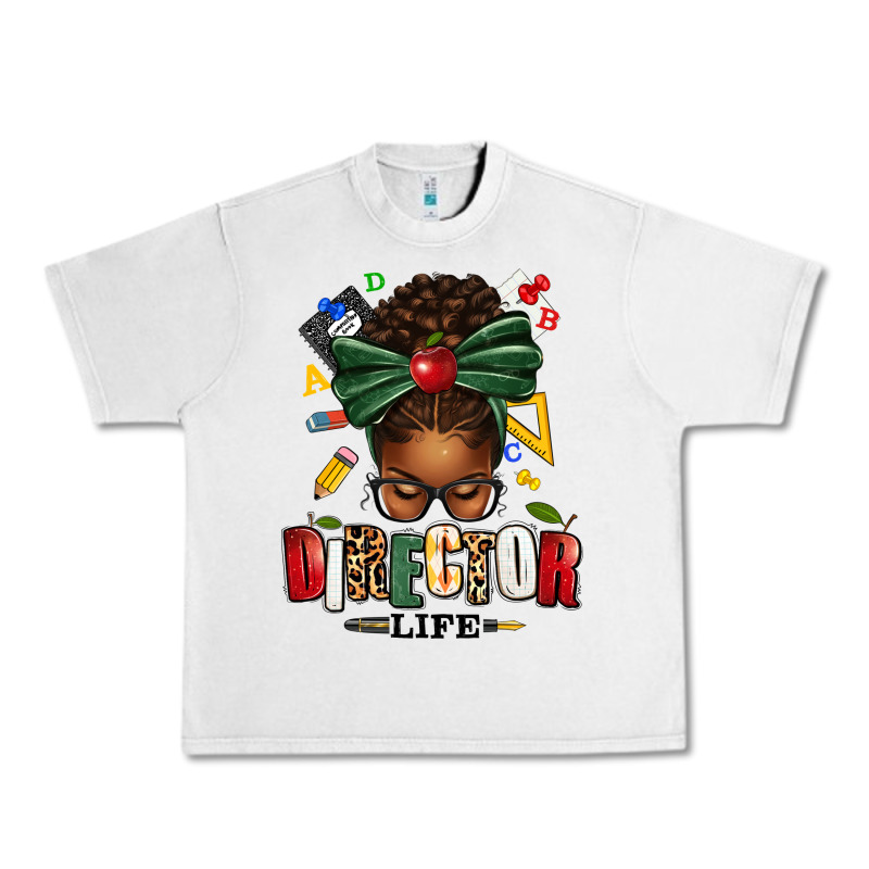 Director Life Afro Messy Bun Urban Heavy Tee by texasbilliewilder | Teevron