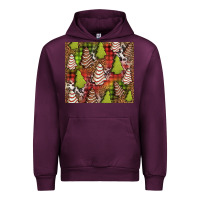 Mauve Wine Christmas cakes western Urban Hoodie - Jasminsmagicworld