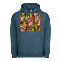 Pigment Midnight Navy Christmas cakes western Urban Hoodie - Jasminsmagicworld