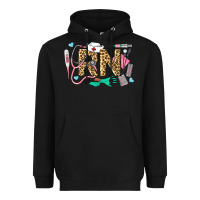 Black Western Registered Nurse Heavyweight Hoodie - LillyAllenDesigns