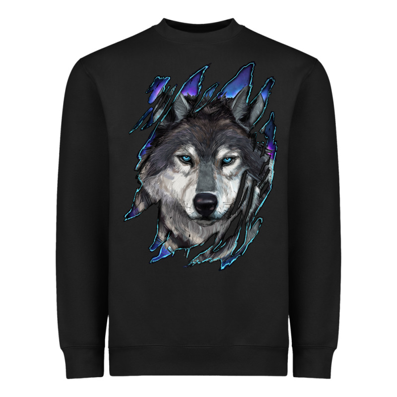 Wolf Scratch Mark Heavyweight Sweatshirt by RanaPortraitStore | Teevron