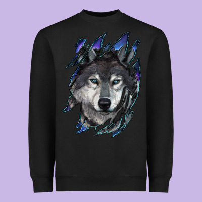 Heavyweight Sweatshirt Wolf scratch mark