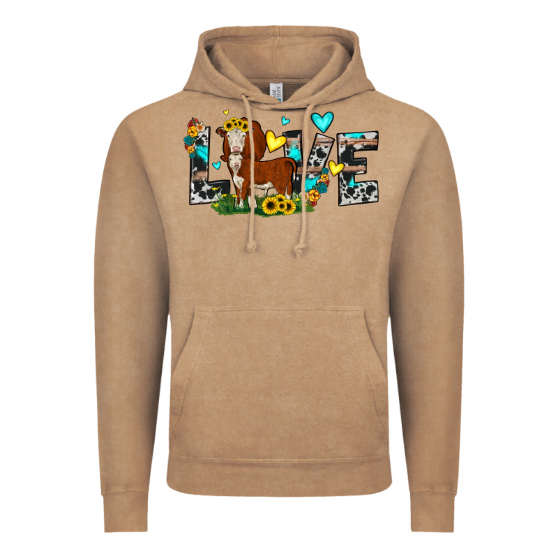 Love Western Cow Vintage Hoodie by JahusDesignShop | Teevron
