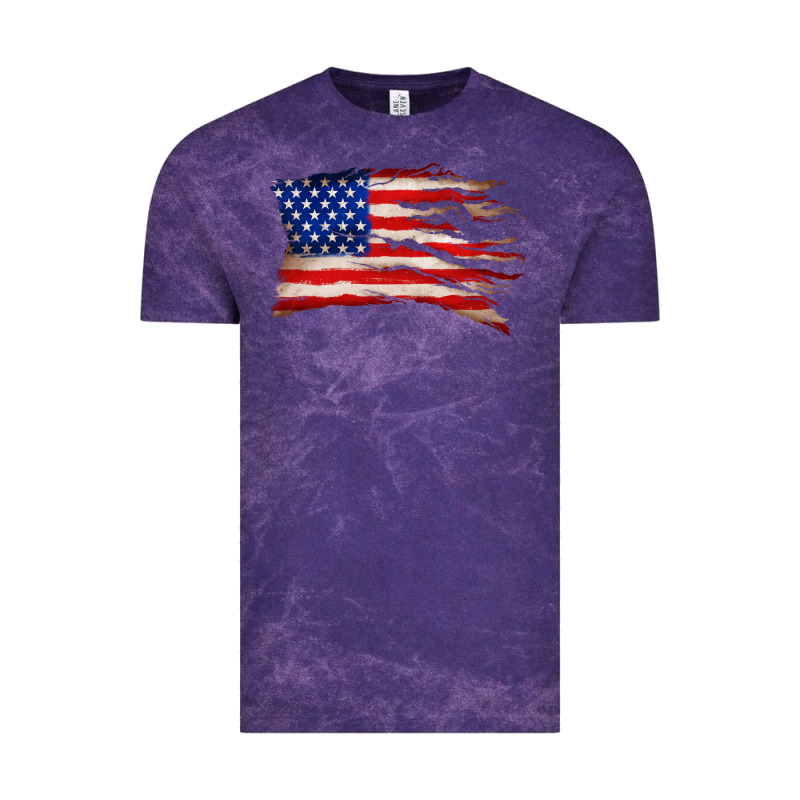 Tattered American Flag Vintage Tee by Zillion Design Studio | Teevron