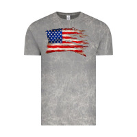 Cloud Rock tattered american flag Vintage Tee - Zillion Design Studio