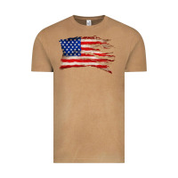 Vintage Camel tattered american flag Vintage Tee - Zillion Design Studio