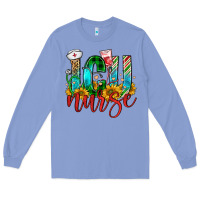 Colony Blue christmas icu nurse Long Sleeve Tee - FaDigitalArtStudio