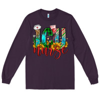 Plum christmas icu nurse Long Sleeve Tee - FaDigitalArtStudio