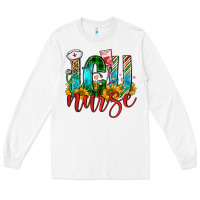 White christmas icu nurse Long Sleeve Tee - FaDigitalArtStudio