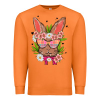 Carrot bunny with floral Premium Sweatshirt - MaliasSmallBusiness