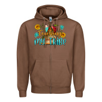 Chestnut teaching my tribe Zipper Hoodie - BundleAndBundleShop