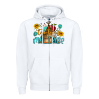 White teaching my tribe Zipper Hoodie - BundleAndBundleShop