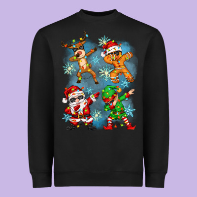 Heavyweight Sweatshirt dabbing christmas