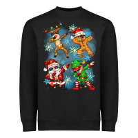 Black dabbing christmas Heavyweight Sweatshirt - Zillion Design Studio