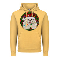 Vintage Mustard Christmas pomeranian Vintage Hoodie - RanaPortraitStore