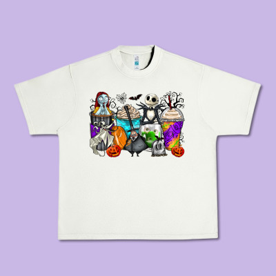Halloween Cartoon Characters Coffee Cups Urban Heavy Tee Designed By Zillion Design Studio