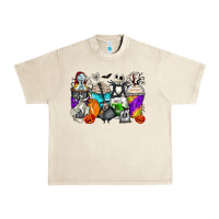 Sandshell halloween cartoon characters coffee cups Urban Heavy Tee - Zillion Design Studio
