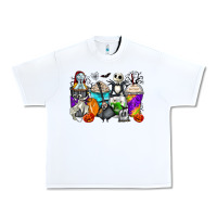 White halloween cartoon characters coffee cups Urban Heavy Tee - Zillion Design Studio