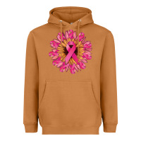 Meerkat cancer ribbon sunflower Heavyweight Hoodie - NancyCooperArtShop