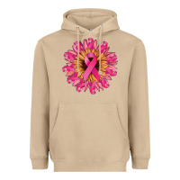 Mushroom cancer ribbon sunflower Heavyweight Hoodie - NancyCooperArtShop